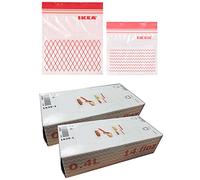 Ikea 120 sacchetti per congelatore in plastica Istad, rosso, rosso