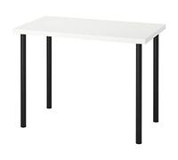 IKEA ADILS/LINNMON Tavolo, 100x60 cm, Bianco/Nero