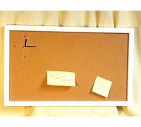 Ikea Bacheca in Sughero con Orologio e Cornice in Legno Laccato Per Ufficio Casa