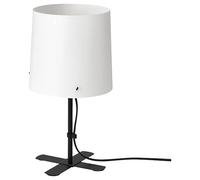 Ikea BARLAST - Lampada da tavolo Clean Design, 31 cm [Nero/Bianco]