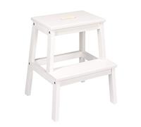 Ikea Tritthocker in Weiß aus Massivholz Bekväm-Sgabello in Legno massello, Colore: Bianco, 50 cm