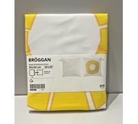 IKEA BROGGAN Copricuscino, Interno/Esterno, Bianco/Giallo, 20x20", 50x50 cm "...