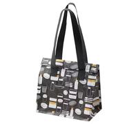 IKEA FLADDRIG - Borsa portapranzo, motivo grigio