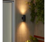 IKEA GRÖNSPRÖT Wall Up / Wownlighter, cablato, nero per esterni, 16 cm...