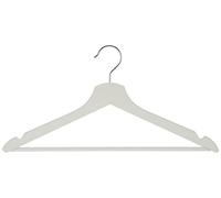 Ikea - Gruccia in legno "Boomerang", 8 grucce appendiabiti in legno massiccio, colore: Bianco