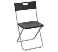 Ikea GUNDE - Sedia pieghevole in nero, bianco