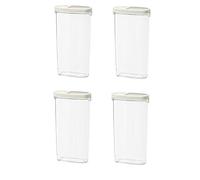 IKEA IKEA 365+ - Barattolo per alimenti secchi con coperchio, 2,3 l, adatto per conservare alimenti secchi, 4 pezzi
