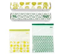 Ikea Istad 405.256.85 - Sacchetti per alimenti per congelatore, 6 L e 4,5 l, stampa verde, 405.256.85, confezione da 60