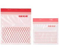 Ikea Istad Sacchetti Plastica, Rosso, 19x8x5 cm, 60 unità