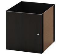 Ikea KALLAX 602.781.70 - Inserto con porta, colore: Nero/Marrone