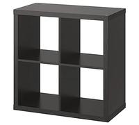 IKEA KALLAX Scaffalatura, soluzione di archiviazione più grande, (nero-marrone, 77x77)