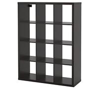 IKEA KALLAX Scaffale 112x147 cm, Nero-Marrone