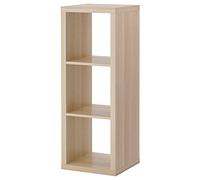 IKEA KALLAX - Scaffale 42 x 112 cm, effetto rovere tinto bianco