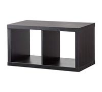 IKEA KALLAX Scaffale 77x41 cm, Nero-Marrone