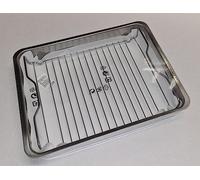 Ikea KONCIS - Teglia con griglia in acciaio inox, 40 x 32 cm