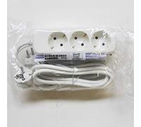 Ikea KOPPLA - Presa multipla a 3 prese, con messa a terra, 2 pezzi, colore: Bianco