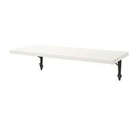 IKEA KROKSHULT/BERGSHULT Mensola da Parete, 80x30 cm, Bianco/Antracite