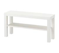 Ikea, Lack, mobiletto TV, 90 x 26 cm, colore bianco