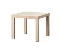 Ikea Lack - Tavolino, 55 x 55 cm, effetto rovere macchiato di bianco