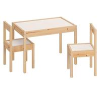 IKEA LÄTT - Tavolo per bambini con 2 sedie, colore: bianco/pino