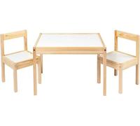 Ikea Latt Tavolo per Bambini con 2 sedie Bianco Pino Kiefer Beige