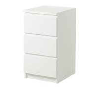 Ikea MALM - Cassettiera con 3 cassetti, 40 x 78 cm, colore: Bianco