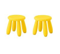 IKEA Mammut - Sgabello per bambini, per interni ed esterni, confezione da 2, colore: Giallo