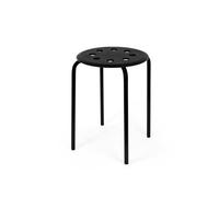 IKEA MARIUS 101.356.59 - Sgabello impilabile, altezza seduta 45 cm, colore: Nero