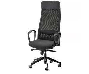IKEA Markus - Sedia da ufficio: regola l'altezza e l'angolo di questa sedia in modo che la tua giornata di lavoro si senta a proprio agio (grigio scuro)