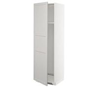 Ikea METOD alta cabina f frigorifero o congelatore w porta, 60x60x200 cm, bianco/Lerhyttan grigio chiaro