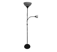 Ikea NOT Piantana con lampada da lettura, in plastica, colore: Nero, altezza. 176 cm