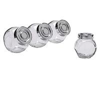 IKEA RAJTAN - Barattolo per spezie, in vetro, confezione da 4 pezzi, 15 cl, colore: alluminio