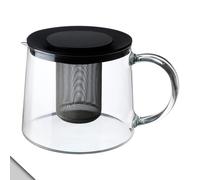 Ikea RIKLIG Teiera, 1,6 QT, vetro trasparente e top nero