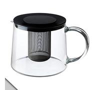 Ikea RIKLIG Teiera, 1,6 QT, vetro trasparente e top nero