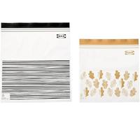 Ikea, Sacchetti richiudibili Istad, 1 confezione da 50 pezzi, 25 da 1,2 litri e 25 da 2,5 l, per freezer, qualità alimentare, colore viola, plastica, Grey