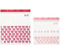 Ikea, Sacchetti richiudibili Istad, confezione da 25 pezzi da 1,2 litri + 25 pezzi da 2,5 l, per freezer, qualità alimentare, colore viola, confezione da 50 pezzi in totale, Confezione da 1