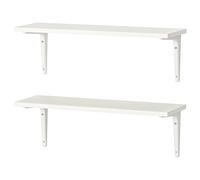 IKEA SIBBHULT/BURHULT Combinazione mensola da parete, 59x20 cm, bianco/bianco