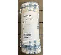 IKEA SIKELVINGE Throw, 130x170 cm, (51x67 "), Blue Check 100% cotone