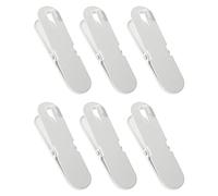 Ikea SKADIS - Set di 6 clip per pioli Skadis, 2 x 8 cm, colore: Bianco