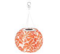 IKEA SOLVINDEN Lampada a sospensione, fiore/arancio ad energia solare, 22 cm,...