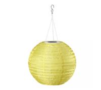 IKEA SOLVINDEN Lampada Sospensione Solare LED Globo Outdoor Giallo 30 cm