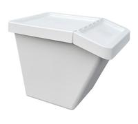 Ikea Sortera - Pattumiera con coperchio, 60 l, colore: Bianco