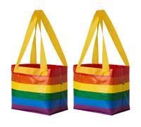 Ikea STORSTOMMA - Sacchetti piccoli Rainbow Pride, 13 litri, 27 x 27 cm, 2 pezzi, Mehrfarbig