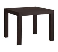 Ikea Tavolino laccato nero marrone (55 x 55 cm)