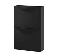 IKEA Trones - Scarpiera / contenitore 50,8 x 18,8 x 38,5 cm, confezione da 2, colore: nero, 45,7 x 132 x 99 cm