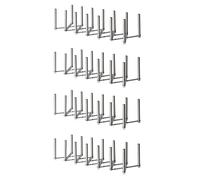 Ikea Variera - Organizer per coperchio in acciaio inox, 4 pezzi, larghezza 10,2