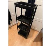 Ikea VESKEN Mensola, nero, 37 x 23 x 101 cm