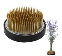 Ikebana Kenzan, 8 cm, composizione floreale rotonda di alta qualità, con rivestimento antiscivolo, in acciaio inox, supporto rotondo per composizioni floreali, negozi di fiori, uffici, giardini, sale