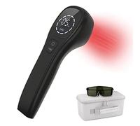 iKeener Luce Terapia Rossa Dispositivo,FDA Approvata Attrezzatura Alleviare Portatile Dolore,Terapia Laser Freddo Apparecchio per Schiena,Viso,Corpo,Muscoli,Ginocchio,Spalla(2x808nm,12x650nm)(Nero)