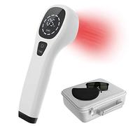 iKeener Terapia Luce Rossa Dispositivo,FDA Approvata Attrezzatura Alleviare Portatile Dolore,Terapia Laser Freddo Apparecchio per Schiena,Viso,Corpo,Muscoli,Ginocchio,Spalla,con Occhiali(4x808nm)